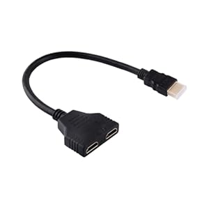 HDMI-Splitterkabel, Stecker, Stecker auf Zwei Weibliche Y-Splitter, Schalter, Verlängerungskabel, Ausgang Für Den Anschluss von DVD-Playern, PS3, HDTV, STB, Die Meisten LCD-Projektoren, Monitore
