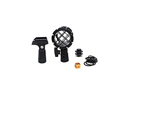 Foitech(tm) 5-in-1 Kit Camera Microphone Shockmount Holder Clip + Hot Shoe Mount + Small Clip+Adapter
