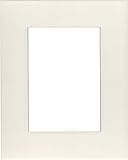 18x24 Cream Picture Mats Mattes Matting with White Core Bevel Cut for 13x19 Pictures