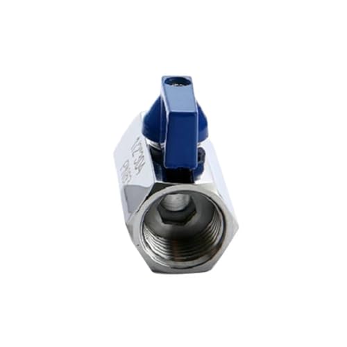 Válvula de bola mini de 1/4 de acero inoxidable 304 macho hembra para tuberías de agua y aire 5