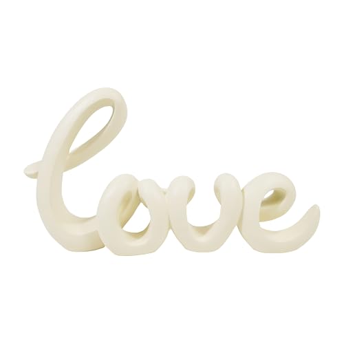 Escultura Letras LOVE Beige para Decoración de Hogar miniatura 1