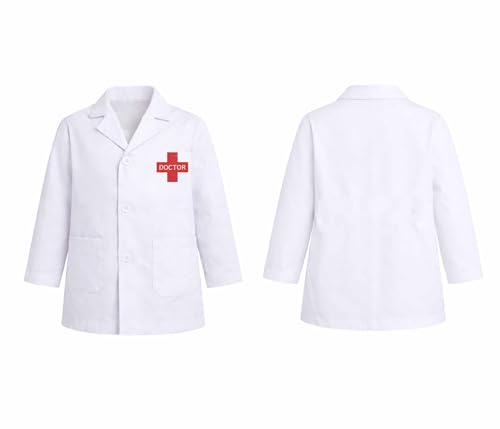 Image of Kids Doctor Coat and Nurse Dress Set for Boys & Girls | Fancy Dress Costume | School Competition Role Play Outfit