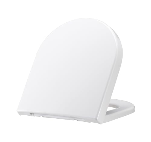 Grünblatt WC Sitz passend für Villeory & Boch Toilette Subway Absenkautomatik und abnehmbar zur Reinigung, Duroplast, weiß (passend zu Subway 2.0)
