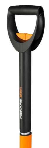 Foto von Fiskars Teleskop-Unkrautstecher, Länge 1 - 1,19 m, Rostfreie Stahl-Arme/Kunststoffgriff, Schwarz/Orange, Smart-Fit, 1020125