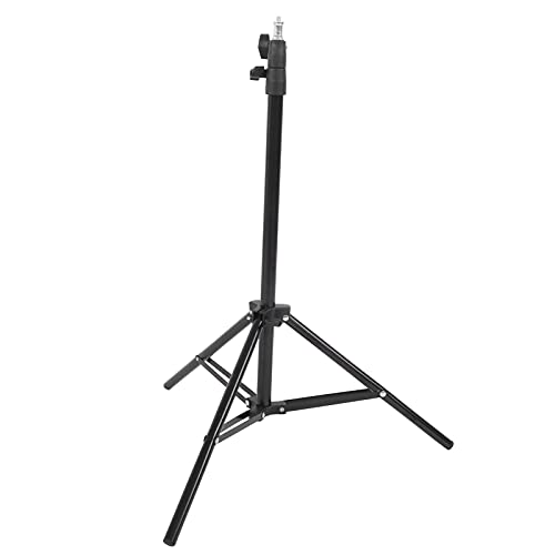 Image of 51 Inch Photography Light Stand, Adjustable Metal Tripod Stand for Photo Video Lighting, Heavy Duty Iron Light Stand with 1 /4 inch Screw for Softboxes Reflectors Cameras