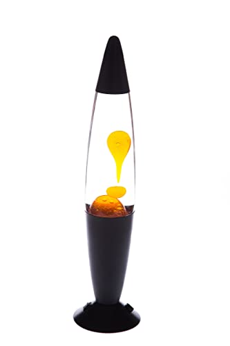 Iidsa Volcan Lava Lamp With Orange Liquid Wax And Black Base 16 Inch Decorative Table Lamp For Any Area Of Your Home #TOP1