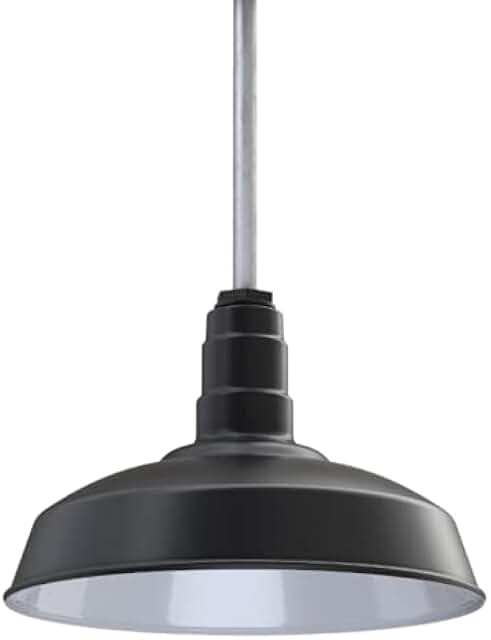 Steel Lighting Co. Carson Barn Light | Ceiling Mounted Pendant | 16 inch...