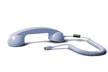 Native Union POP Phone Azur récepteur vintage bleu jack pour téléphones portables
