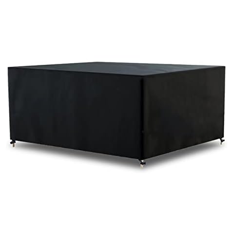 AWNIC Outdoor Table Covers, Garden Furniture Covers Waterproof Patio Rattan Furniture Sets 420D Oxford Fabric 170X115X71cm Cover