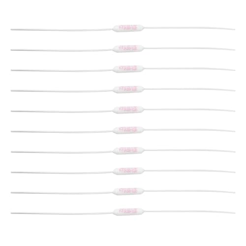 YINETTECH 10PCS Resistive Temperature Fuse 250V 2A P1-F Thermal Fuse Limit Temperature 102°C Detection of Household or Industrial Electrical Products