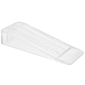 WAGNER Fermaporta CONEO DELLA PORTA CLEAR – 80 x 30 x 15 mm I Cuneo da inserire sotto I Fermaporta in plastica pregiata trasparentee – 15690501
