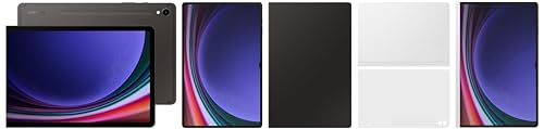 Image of Samsung Tab S9 Ultra, RAM 12 GB, ROM 512 GB, Wi-Fi Tablet, Gray with S9 Ultra Screen Protector & S9 Ultra Book Cover Keyboard, Black & S9 Ultra Notepaper Screen, White & S9 Ultra Book Cover, White