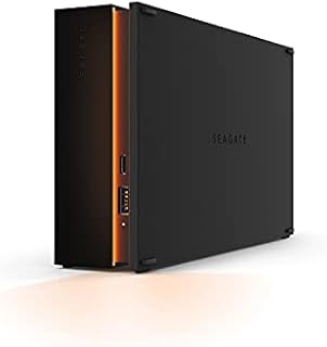 Seagate FireCuda Gaming Hub External Hard Drive HDD 8TB - USB 3.2, Customizable RGB LED Lighting, Dual Forward-Facing USB for Desktop PC with Rescue Services (STKK8000400)