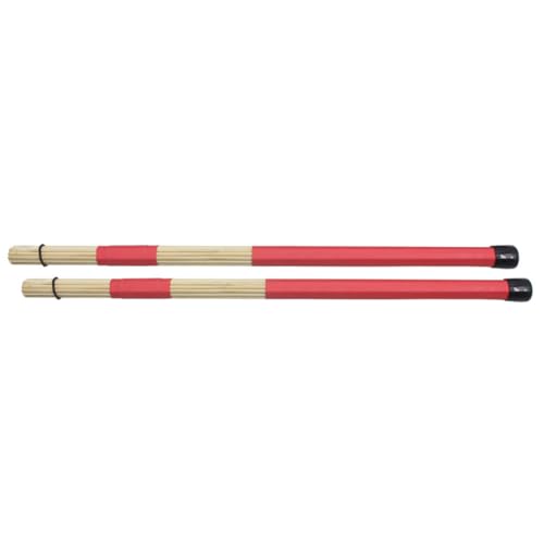 Baquetas de bambú para percusión 2 piezas rojas miniatura 4