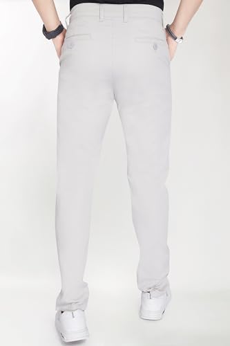 Image of DIVISIVE Men's Regular Fit Cotton Chinos Trousers Pants