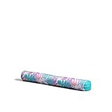 Big Joe Noodle No Inflation Needed Pool Float, Tropical Hibiscus Aqua Double Sided Mesh, Quick Draining Fabric, Jumbo 4 feet