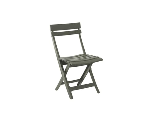 GROSFILLEX Chaise Pliante Miami - Forest Green - Résine