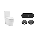Swiss Madison Well Made Forever SM-1T274 St. Tropez One Piece Elongated Toilet and Toilet Hardware Black (SM-1T254)