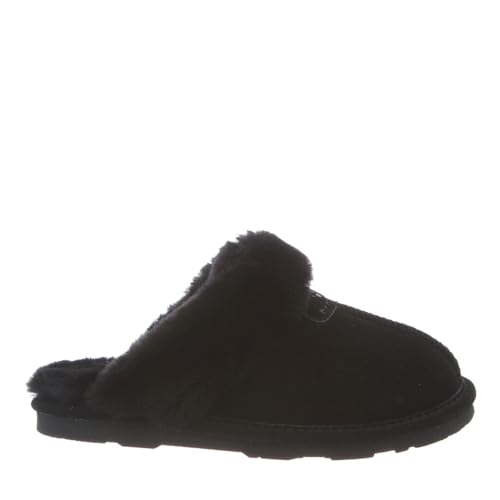Image of BEARPAW Women's Loki Slip-On Slippers | Suede Upper | Comfortable Indoor & Outdoor Shoes for Women | Multiple Sizes & Colors