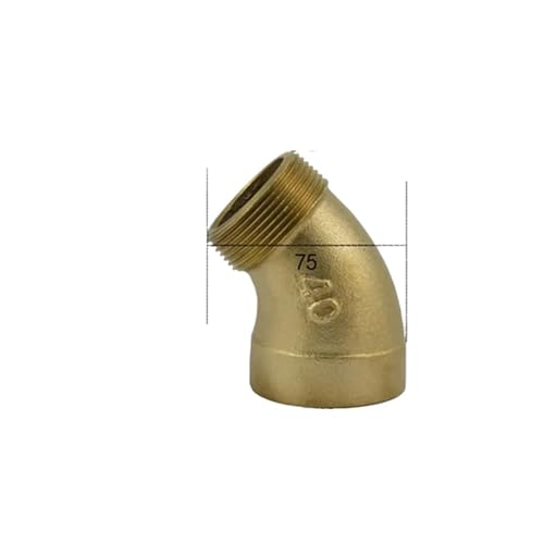 Raccord plomberie laiton 1-1/2 BSPP coude 45 mâle femelle contre la corrosion eau gaz