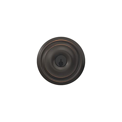 Schlage F51A Geo 716 Georgian Door Knob, Keyed Entry Lock, Aged Bronze #TOP5