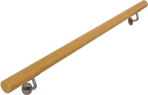 Rambarde d'escalier bois massif fixation murale intérieur 60cm - 2