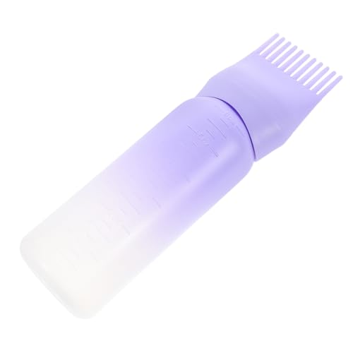 IWOWHERO Hair Coloring Tool Root Comb Applicator Bottle with Graduated Scale for Easy Application