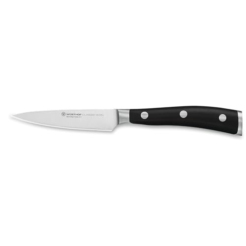 Image of WUSTHOF Classic IKON 3.5 inch Paring Knife, Black, Stainless