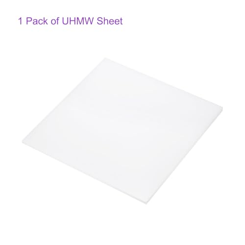 Image of DMiotech 10 x 10 x 1 /4 Inch Plastic UHMW Sheets, Ultra High Molecular Weight Polyethylene, Opaque White Polyethylene Board for Automotive, Chemical, Manufacturing, DIY Home Kitchen