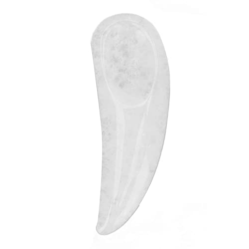 Mini espátula de creme para os olhos, colher de Gua Sha reduz o inchaço, pele firme, melhora a elast