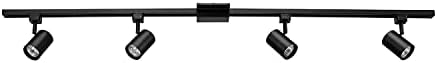 Globe Electric 59738 Tribeca 4-Light 56″ Track Lighting Kit, Matte Black, Bulb Not Included