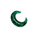 Uni Craft's Natural Green Aventurine Gemstone Naga Body Piercing Handmade Jewelry Gauges, Customized Sizes (7 G (3.5 mm), Pincher)