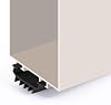 Nuanchu 1 pieza barrido inferior de puerta de goma en forma de U, 48 pulgadas, negro | Tira selladora resistente a la intemperie para puertas exteriores, reduce el ruido, sello de goma para puerta inferior solamente 8