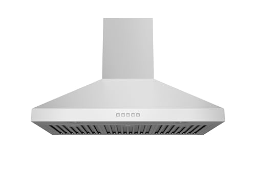 Image of Hauslane Wall Mount Range Hood 36 inch Convertible Kitchen Hood PRO 450-860CFM