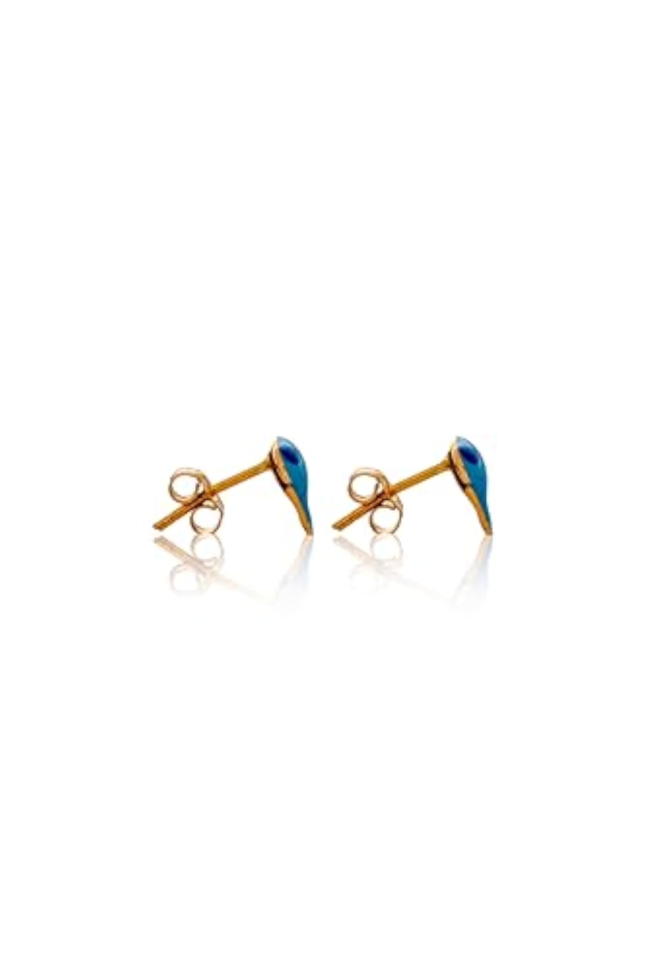 Women's 18kt Yellow Gold Dolphin Stud Earrings