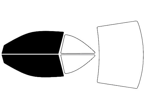 Rvinyl Window Tint Kit Compatible with Honda Civic 2001-2005 (Coupe) - Front Precut Kit - 5%