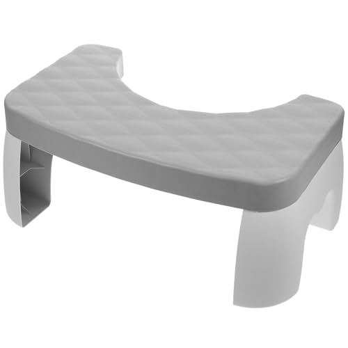ULDIGI Footstool for Adults Non Slip Plastic Step Stool for Bathroom Toilet and Bedroom Use Multipurpose Design for Comfortable Posture and Safe for Daily Use