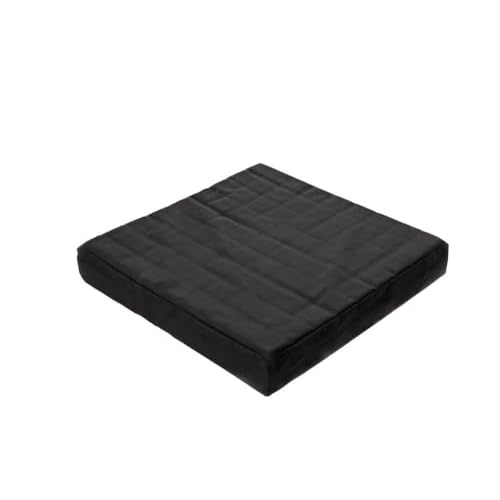 Sitzkissen / Sitzerhöhung mit Würfelstruktur für Druckstellenentlastung (Antidekubitus), spürbare Entlastung beim Sitzen, Kissen 40x40x5,5cm, Bezug 100% Baumwolle, schwarz