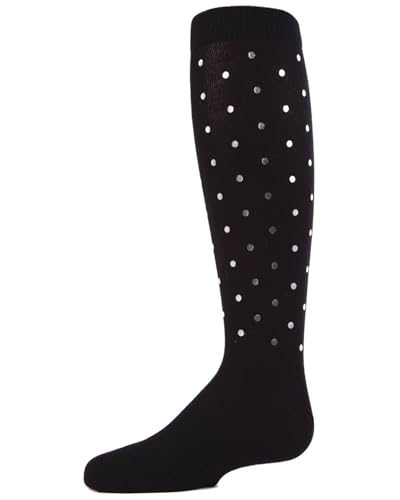 MeMoi Girls' A Speck of Spots Polka Dot Knee High Socks3