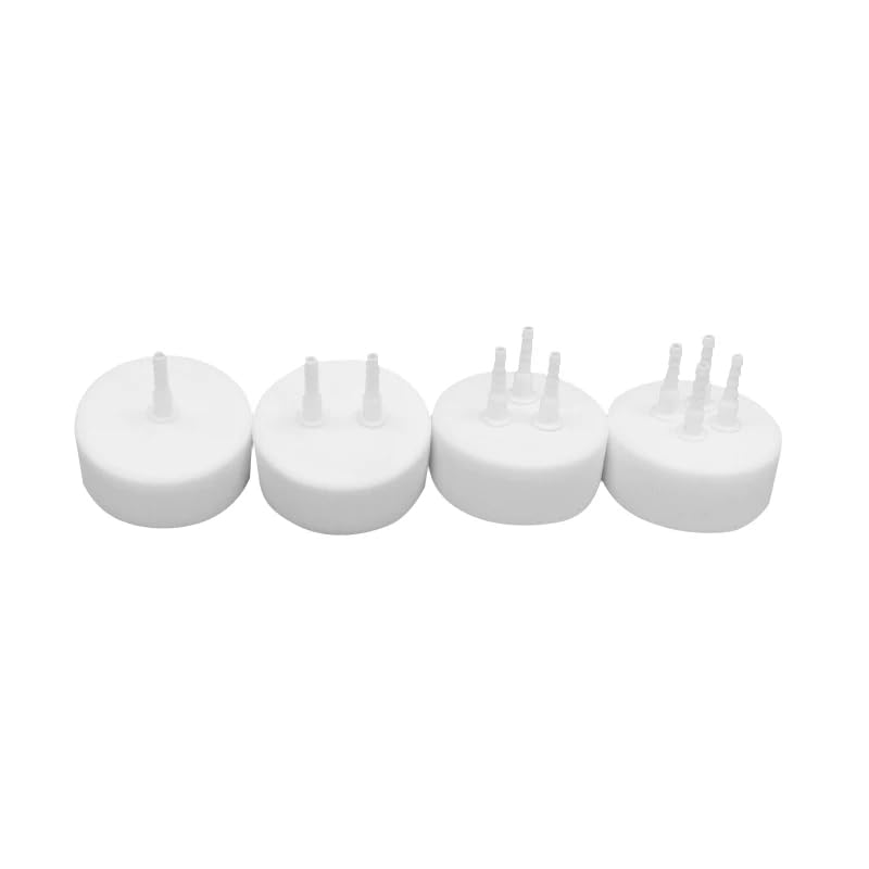 Adaptador de alimentación GL45, tapa con junta de sellado 1 pieza | Tolerancia al calor de 250 °C, for frascos de reactivos(3-Way Cap)