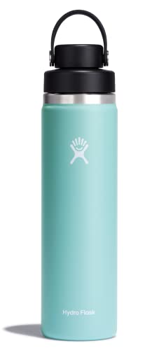 Image of HYDRO FLASK Wide Mouth Chug Cap vacuum insulated stainless steel water bottle with leakproof closeable lid for cold water drinks, sports, travel, car and school