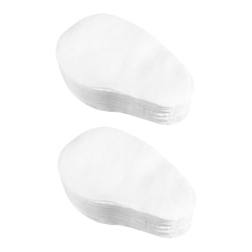 ULTECHNOVO 200 piezas Almohadillas Oculares de Algodón Cómodas y Portátiles Parche Forma de Mango para Cuidado Ocular Casa Antifaz Suave para Relajación y Protección de Contorno de Ojos
