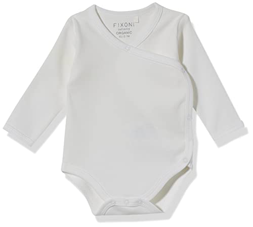 Fixoni Baby Wickelbody Conjunto de Ropa Interior para bebés y niños pequeños, Blanco Roto, 1 Mes Unisex bebé Cover