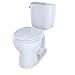 TOTO® EntradaTM Two-Piece Round 1.28 GPF Universal Height Toilet, Cotton White - CST243EF#01