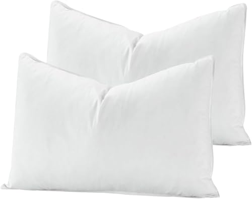Deodar Federkissen Daunenkissen 50x70 | 2er Set | Für Allergiker Geeignet | 3 Kammer Atmungsaktiv Hotel Qualität Kopfkissen | 790g Füllungen |...