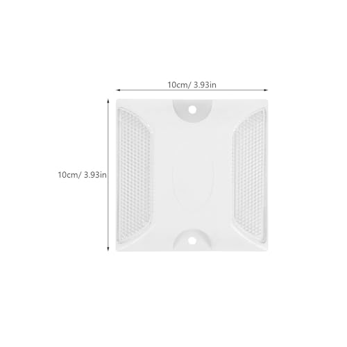 Plots routiers réfléchissants marquage de chaussée blanc double face extérieur ABS - 2