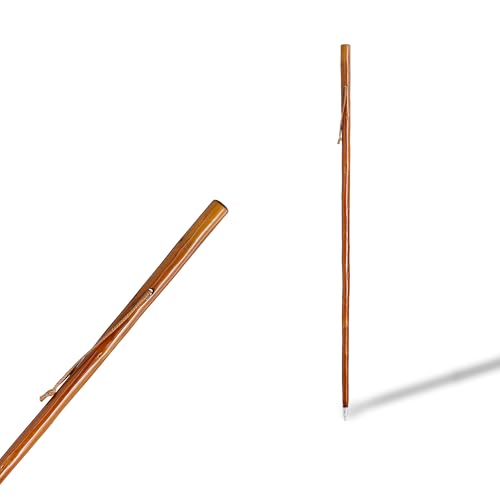 Bordón Caminar por montaña Senderismo Talla L 125cm Madera castaño Oscuro (533)
