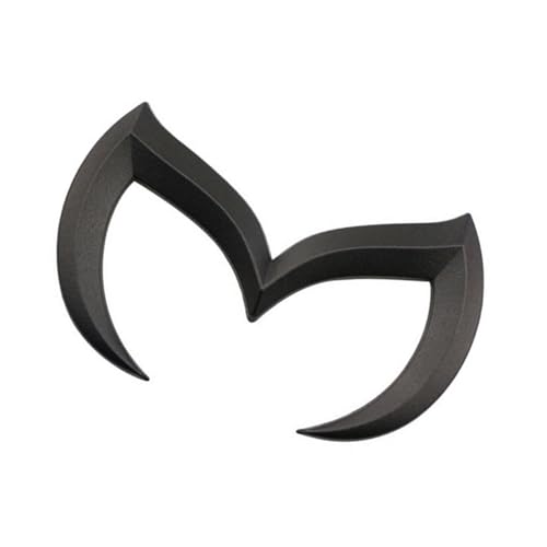 Image of Rear Trunk Evil M Emblem Logo Decor Badge Decal Compatible with Full Range of Mazzda 3 6 CX MX Miata, etc (Black)
