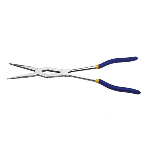 Ptilsery 13Inch Two Pivots Pliers Industrial Precise Pointed Nose Long Reach Compound Action Pliers Straight Needle Plier thumb #5