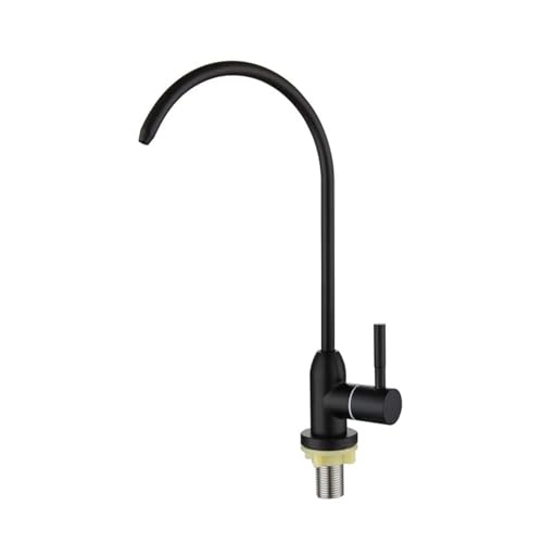 Mélangeur d'évier noir mat haut de gamme orientable avec option eau pure